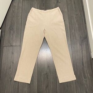 Eileen Fisher Beige Straight Leg Pants Size 8